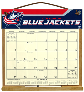 Columbus Blue Jackets Calendar Holder